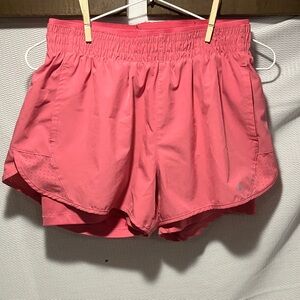 Women's Athletic Shorts in Coral by Layer 8